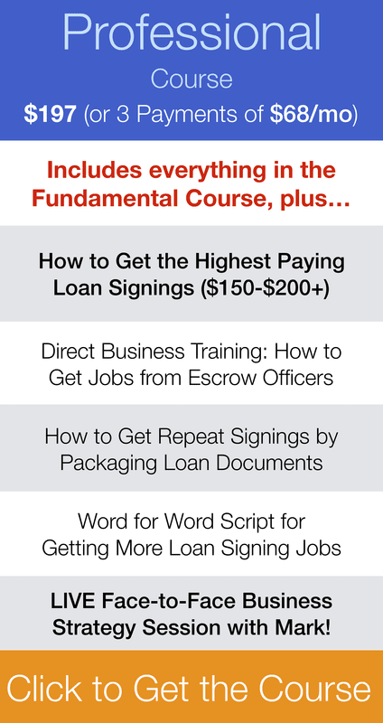 Loan Signing System Professional Course